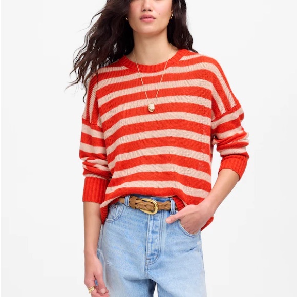 Madewell Linen Drop-Shoulder Sweater Size XS - Picture 2 of 11